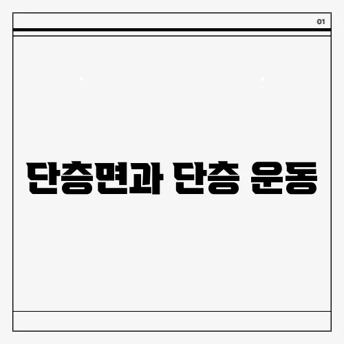 단층면과 단층 운동