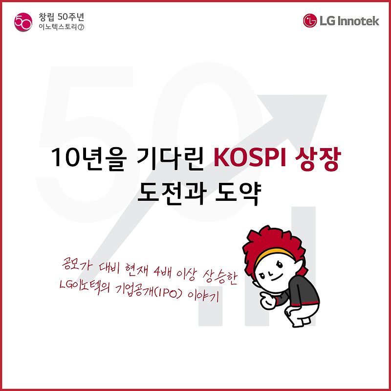 10년을 기다린 KOSPI 상장 도전과 도약