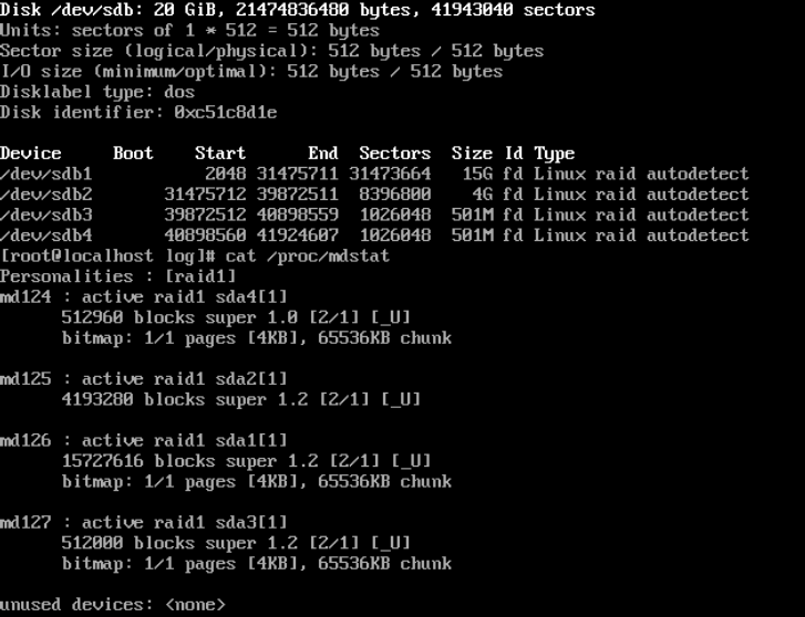 Linux software raid mdadm 
