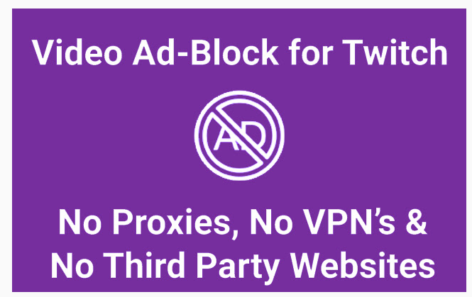 트위치 광고 차단 프로그램 Video Ad-Block, for Twitch 이용 방법