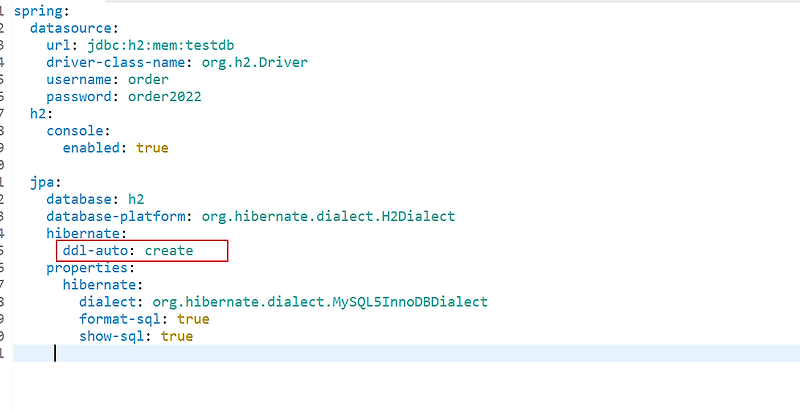 JPA로 엔터티의 테이블 CREATE 시, expected 
