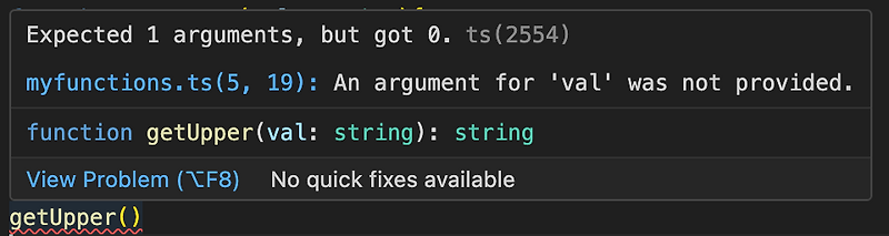 [Typescript] function