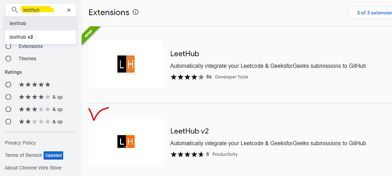 [LeetCode] 릿 코드 자동으로 깃에 업로드하기 with Chrome Extension :: 카일로퍼