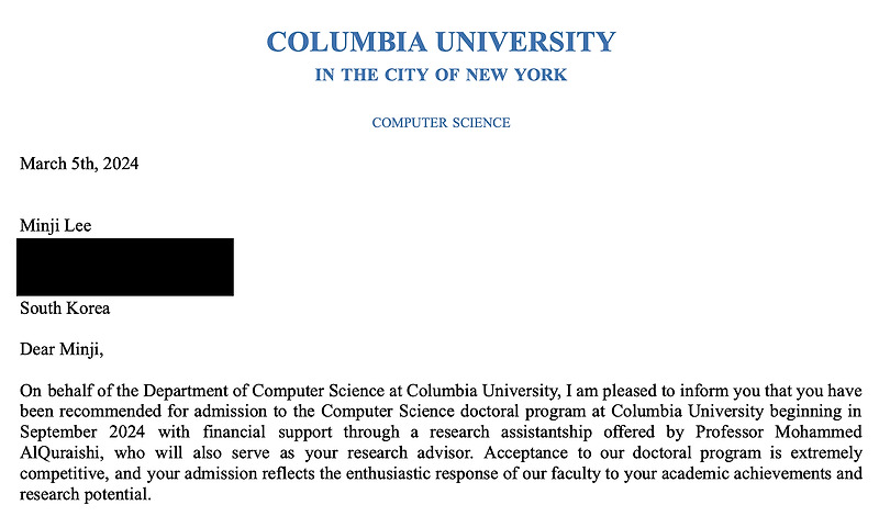 columbia chemistry phd stipend