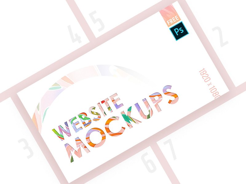 Website Showcase Mockup Bundle(웹사이트 쇼케이스 목업 번들)