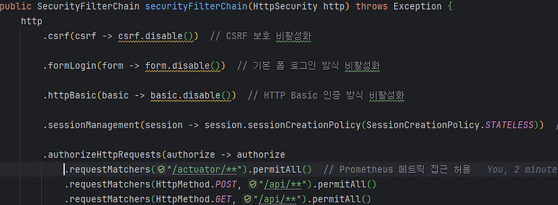 Spring boot 에 Prometheus 연동하기