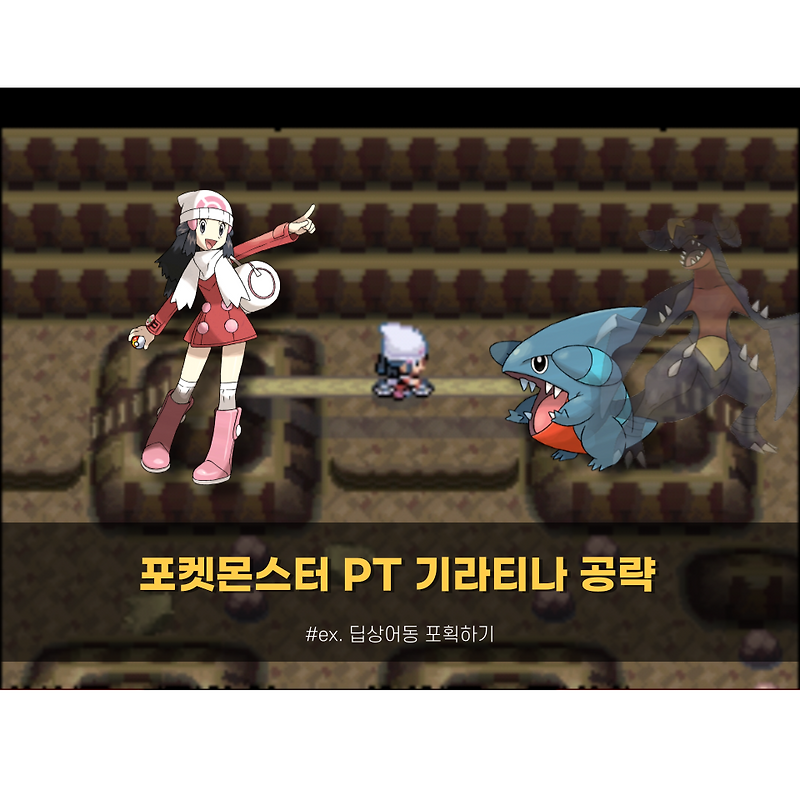 포켓몬스터 PT 기라티나 공략 번외편 딥상어동 포획
