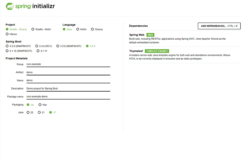 Springboot 3 2 5 initializer