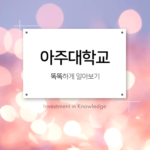 2024 아주대학교 정시등급 원서접수 기간 (아주대 정시 지원)