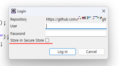 [GitHub] Failed to write credentials for - store in secure store 체크시 ...