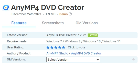 free AnyMP4 DVD Creator 7.3.6 for iphone download