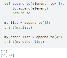 Mutable Default Arguments