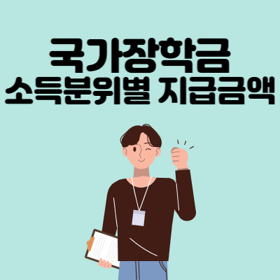 국가장학금 소득분위별 지급금액 (2023년 기준)