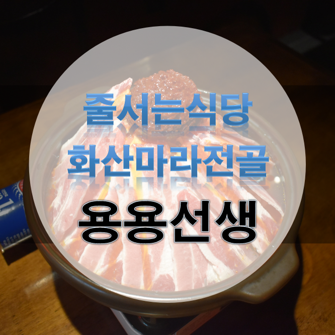 줄서는식당 마라전골 - 강남 용용선생 홍콩식 주점 화산마라전골(마라탕)