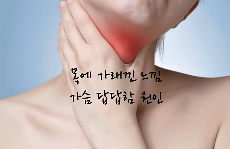 목에 가래낀 느낌 가슴 답답함 원인