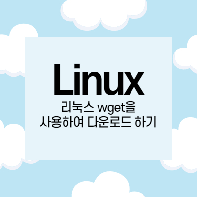 [Linux] 리눅스 wget을 사용하여 다운로드 하기