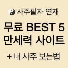 무료 만세력 보기 사이트 TOP 5 직접 해보고 정리! (+내 사주팔자 보는 방법)