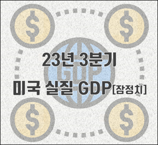 [2023.11.29] 23년 3분기 미국 실질 GDP 잠정치 5.2%(QoQ) 5분기 연속 플러스 성장(발표 11/29 예상치 상회)