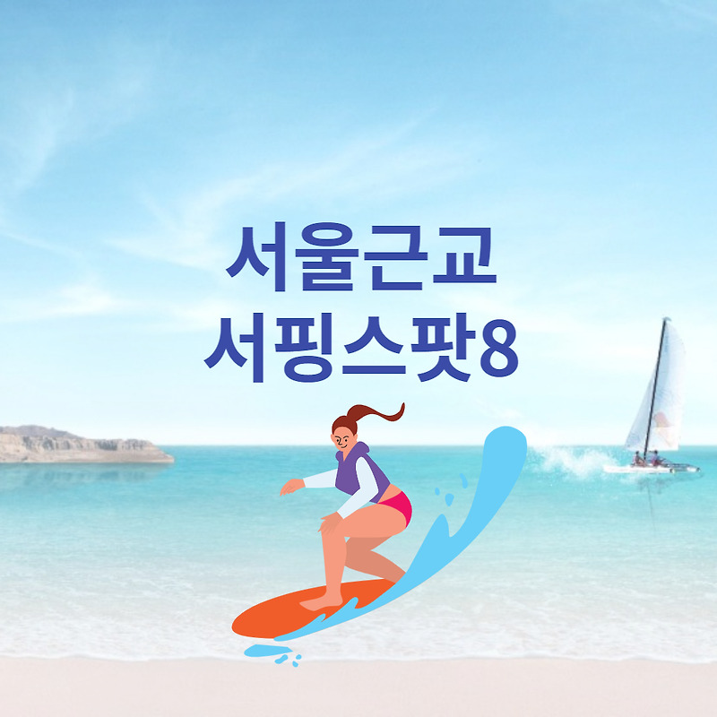 서울 근교에서 서핑 즐기기 서핑스팟8