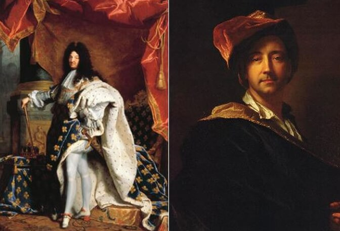 Hyacinthe Rigaud의 루이14세 초상화 원근법 제작에피소드
