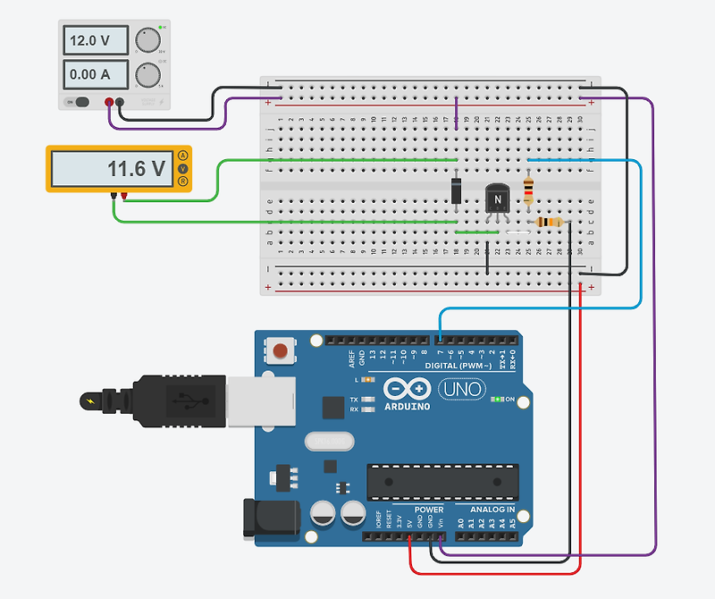 [Arduino] 트랜지스터(TR) 활용 12V 제어 하기(Relay,LED 등) ,2SC3198