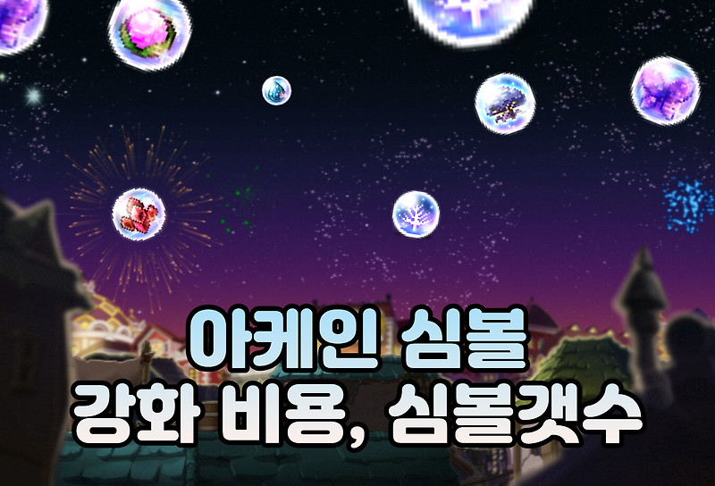 [메이플스토리] 아케인 심볼 레벨당 필요 메소, 갯수