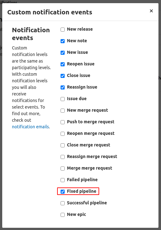 [Etc] GitLab Turn off email notifications on pipeline