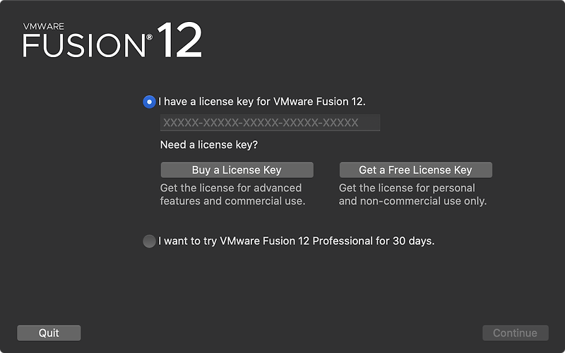 무료화된 VMware Fusion 12 mac에 설치하기