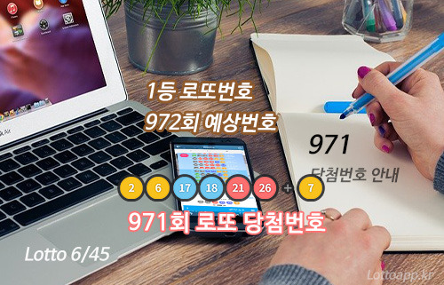 로또972회 당첨예상번호 예측 로또971회 당첨번호 1등 37억원씩 ...