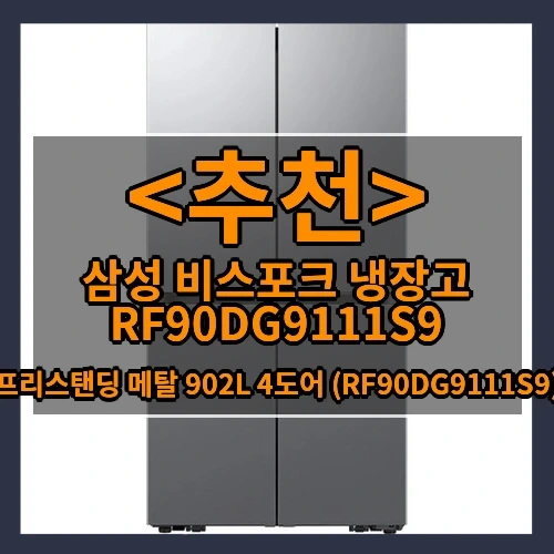 삼성 비스포크 냉장고 RF90DG9111S9 추천