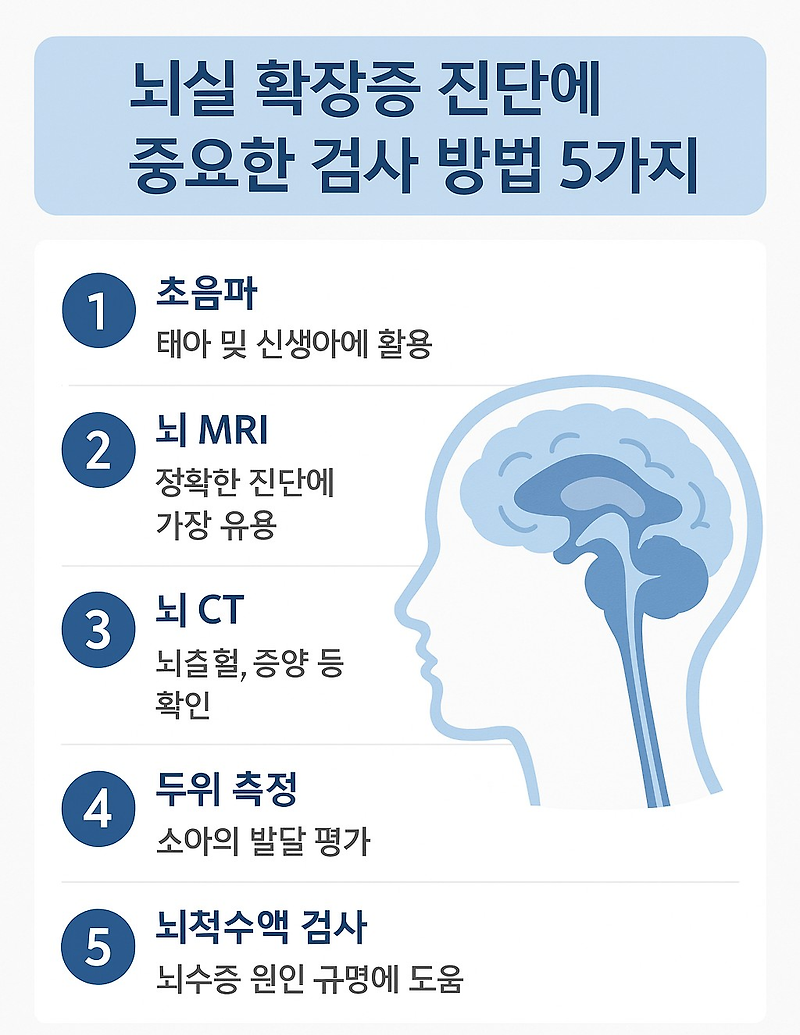 뇌실 확장증 진단에 중요한 검사 방법 5가지