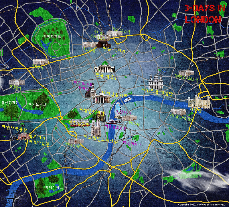 영국 런던에서 꼭 방문해야 할 추천 명소와 여행 추천 일정::트레브의 방랑