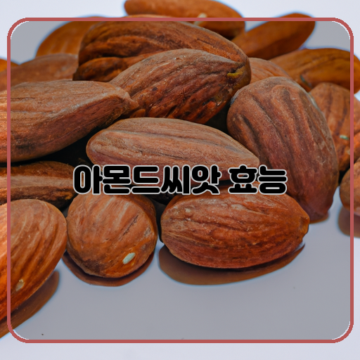 아몬드씨앗 효능 알고 있었나요?