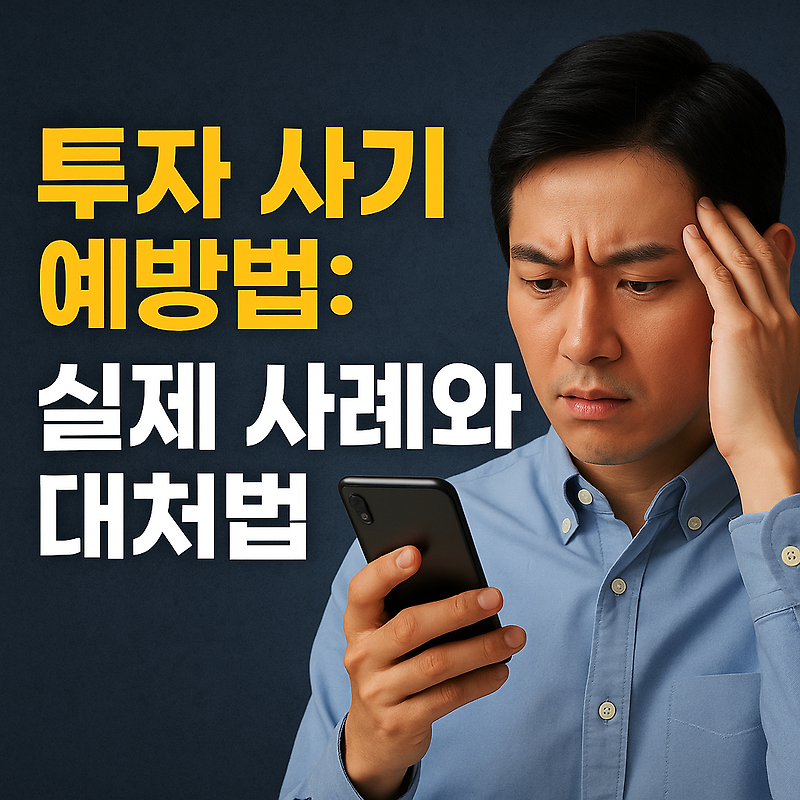 투자 사기 ! 실제 사례로 배우는 대응 전략과 예방법