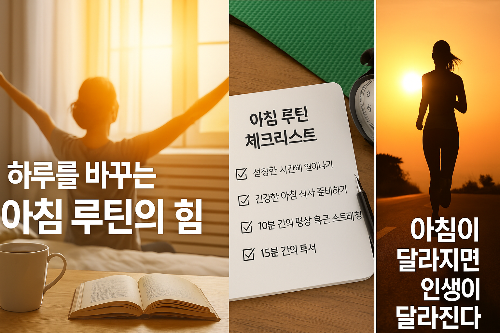 하루를 바꾸는 아침 루틴 비결