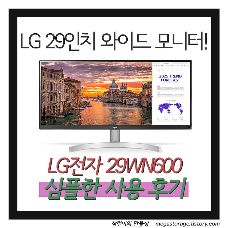 [모니터] 29인치 21:9 와이드 모니터, LG 29WN600 사용기