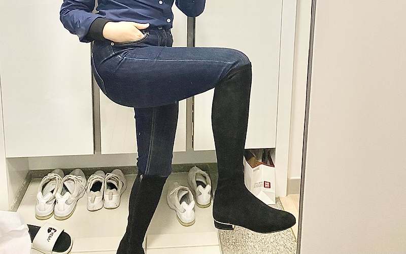 미소페 키 작녀 여자 롱 부츠 225 내돈내산 구매 후기