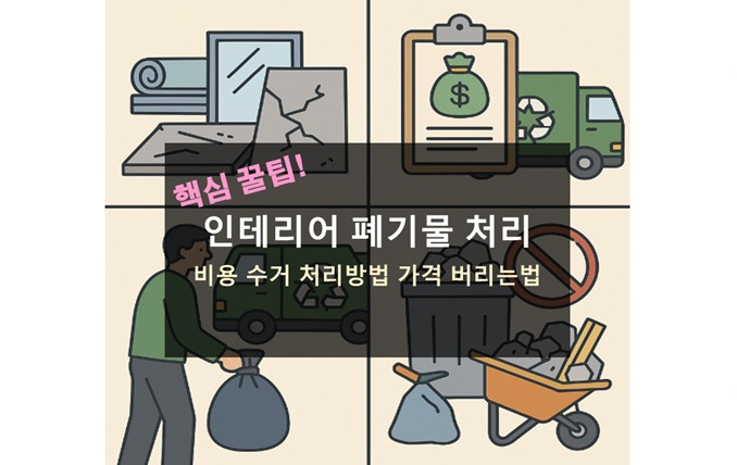 인테리어 폐기물 처리 비용 수거 방법 가격 버리는법