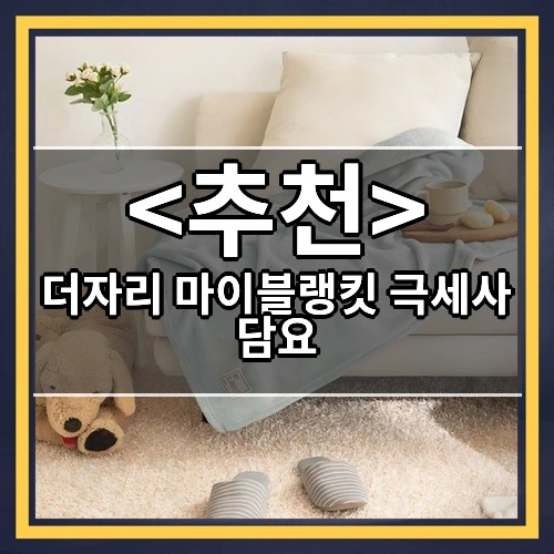 더자리 마이블랭킷 극세사 담요 추천