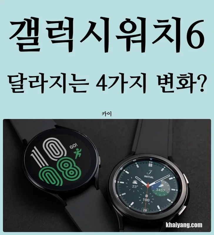 심장병관리 필수 스마트IT? 갤럭시워치6 vs 워치5 달라질 4가지