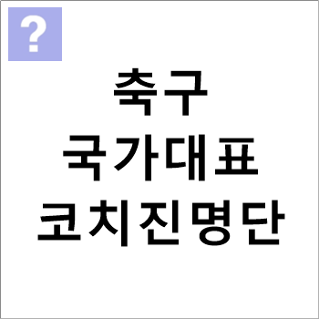 2022 축구 국가대표 감독 및 <b>코치진</b> 명단