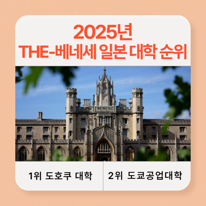 THE 일본 대학 랭킹 | 2025 일본 대학 순위 TOP 50
