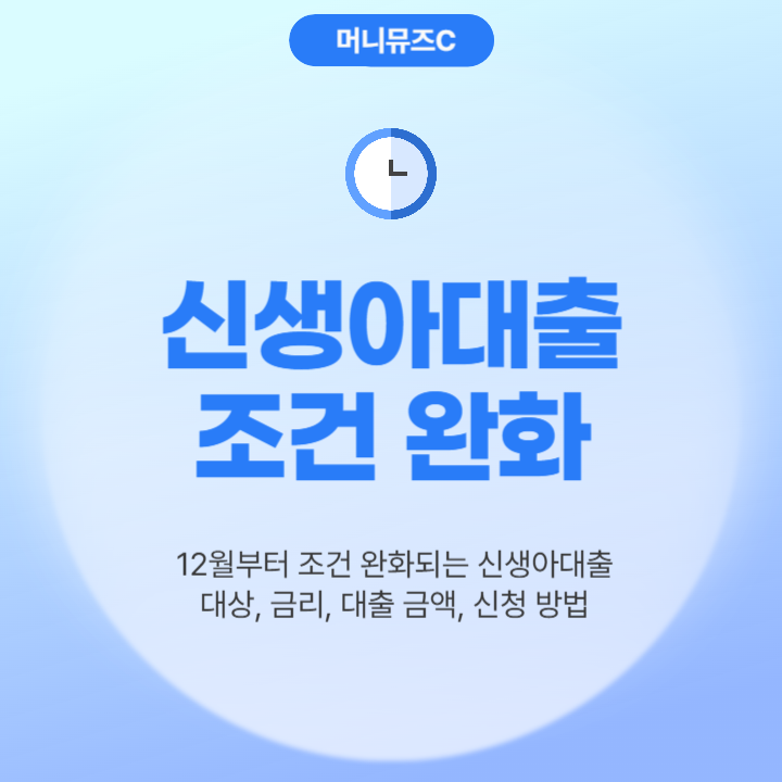 2024년 12월 신생아 대출 조건 완화! 소득 기준, 최대 대출 금액, 금리, 신청 방법, 필요 서류 정리