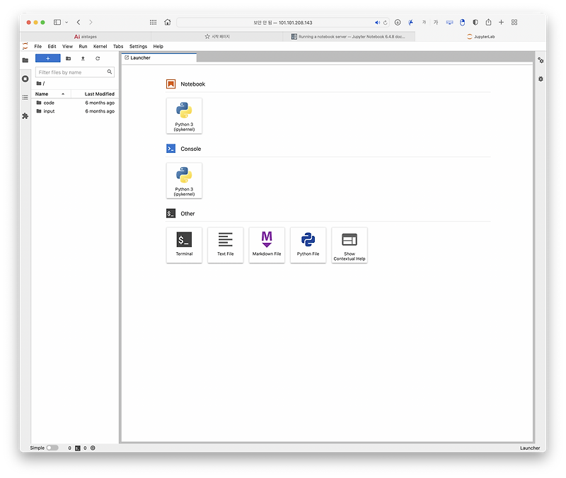 원격 서버에서 Jupyter Notebook 또는 Jupyter Lab을 실행하여 접속하기