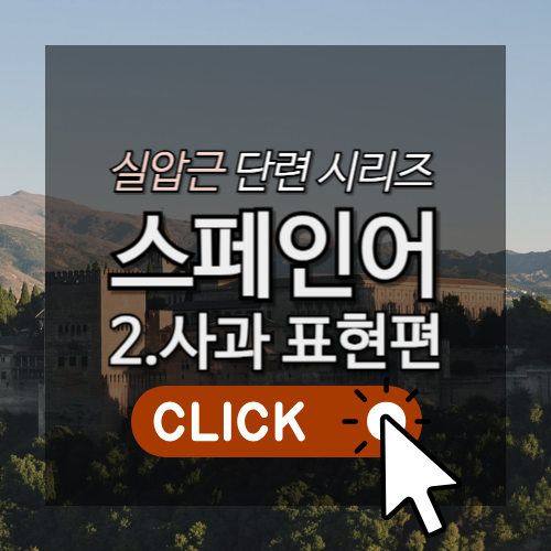 스페인어 회화 실압근 트레이닝 – 2. 사과 표현 알아보기(+독음, 발음, 유형별 사과 표현, 일상 생활에서의 활용 예시 등)