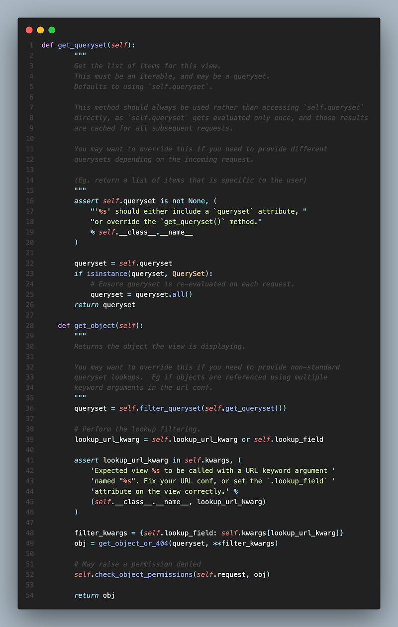 프로젝트 중 알게된 점 - get_queryset(), get_object()