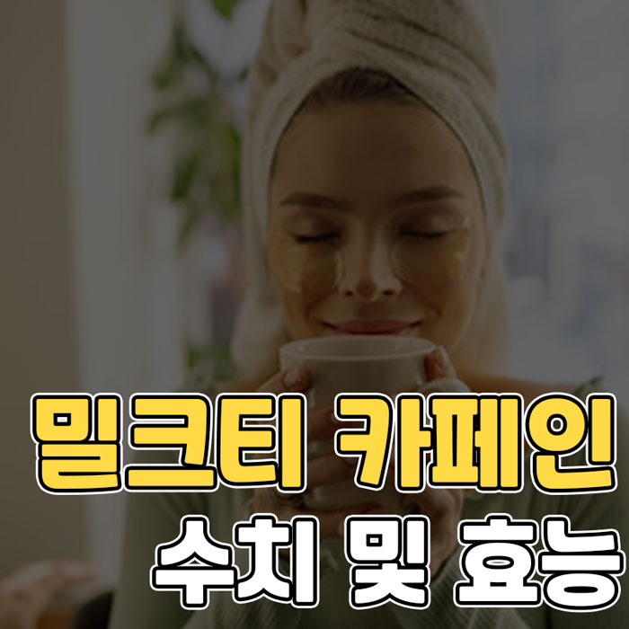 밀크티 카페인 수치 및 효능 알아보기