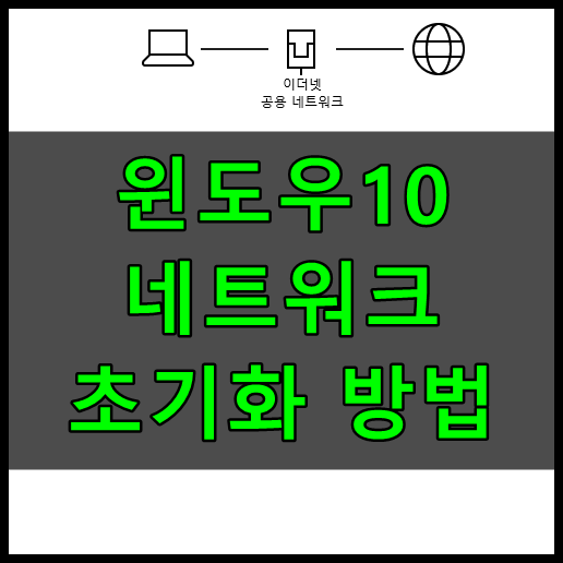 윈도우10 네트워크 초기화 방법