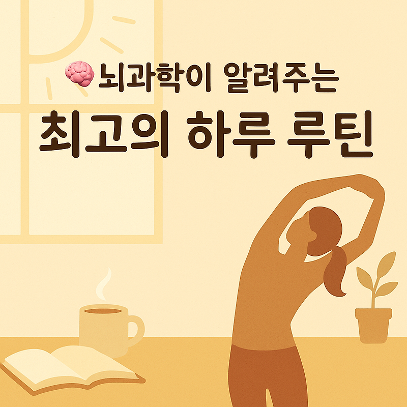 뇌과학이 알려주는 최고의 하루 루틴!