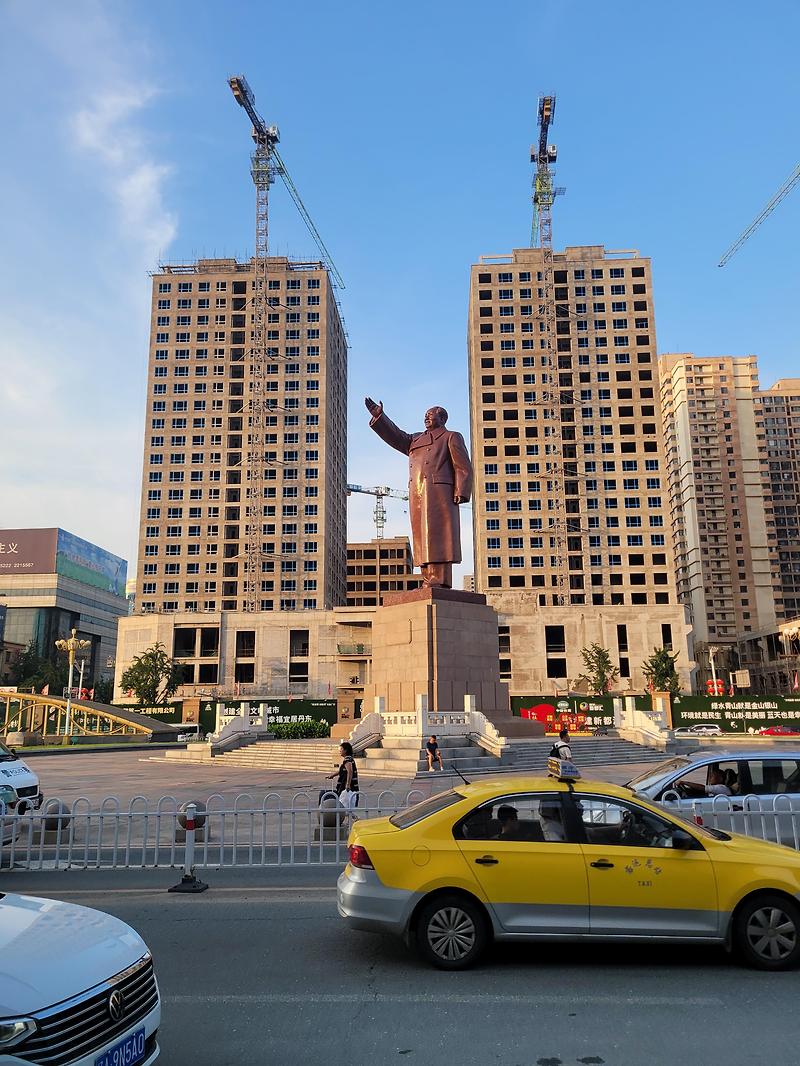 중국 친구 결혼식 단동 대련 첫날 _ 한밤중의 압록강변